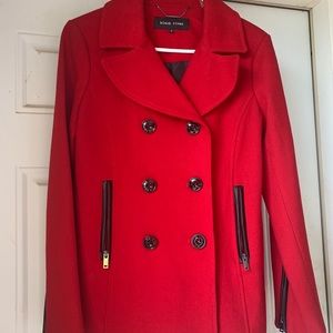 Red Pea coat